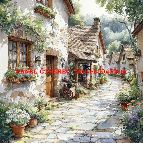 Bavlněný panel 10x10 cm