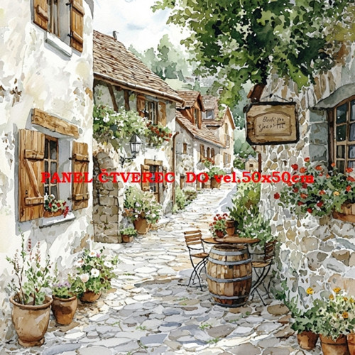 Bavlněný panel 10x10 cm