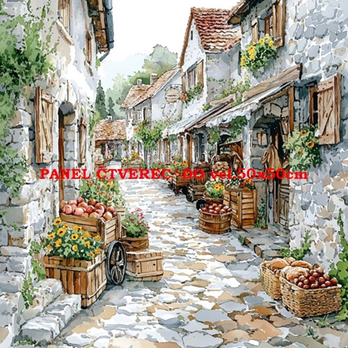 Bavlněný panel 10x10 cm