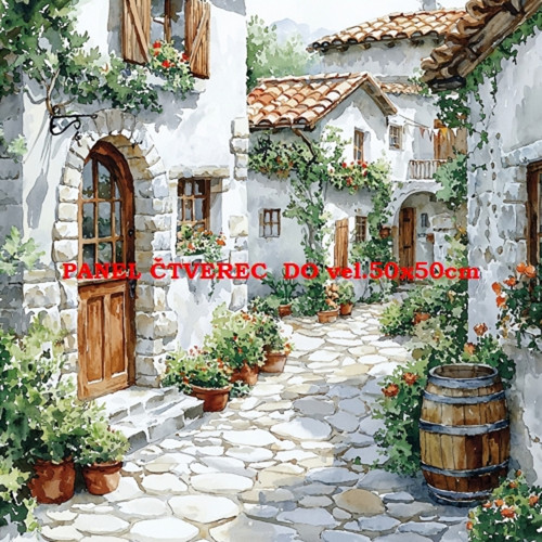 Bavlněný panel 10x10 cm