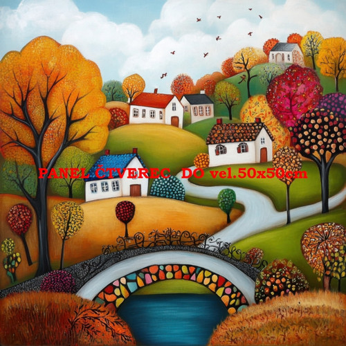 Bavlněný panel 10x10 cm
