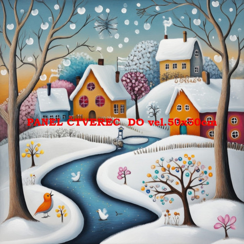 Bavlněný panel 10x10 cm