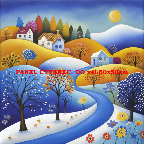 Bavlněný panel 10x10 cm — foto 1
