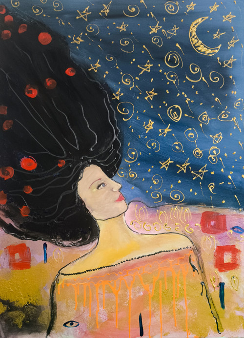 Hvězdy 55×75 cm