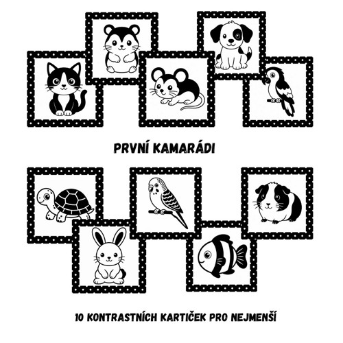 Kontrastní kartičky pro miminka (PDF)