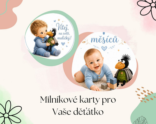 Milníkové karty PDF pro chlapečka