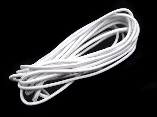 Kulatá pruženka pr.2 mm (3m) - bílá