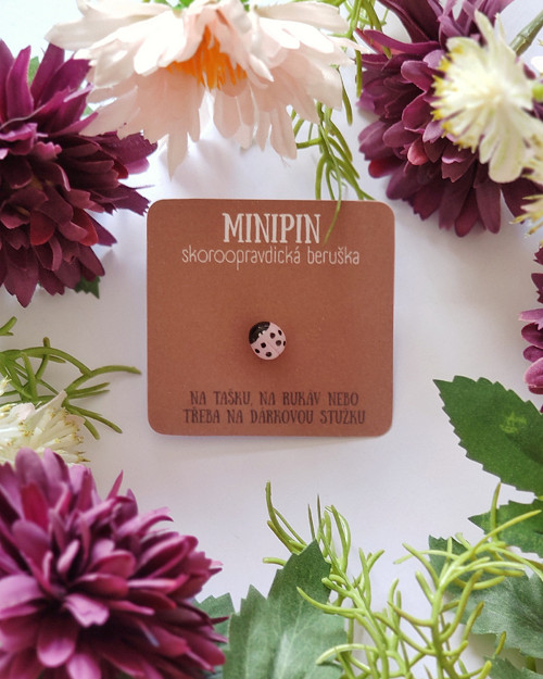 Růžová skoroopravdická beruška | minipin
