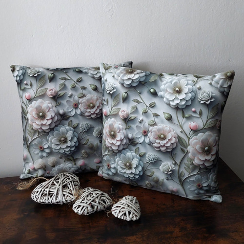 Povlak z 5D plátna s krásným vzorem květů