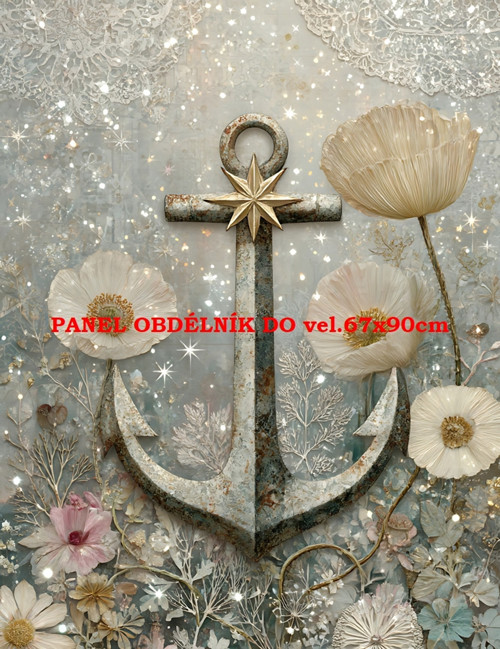 Bavlněný panel 7x10 cm — foto 1