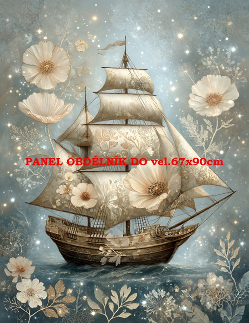 Bavlněný panel 7x10 cm