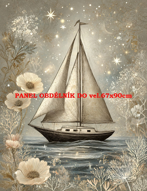Bavlněný panel 7x10 cm