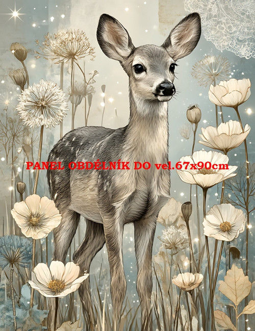 Bavlněný panel 7x10 cm