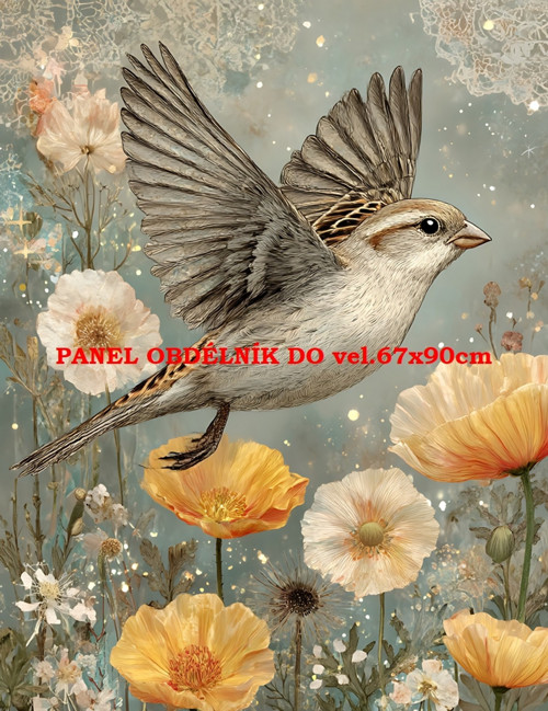 Bavlněný panel 7x10 cm