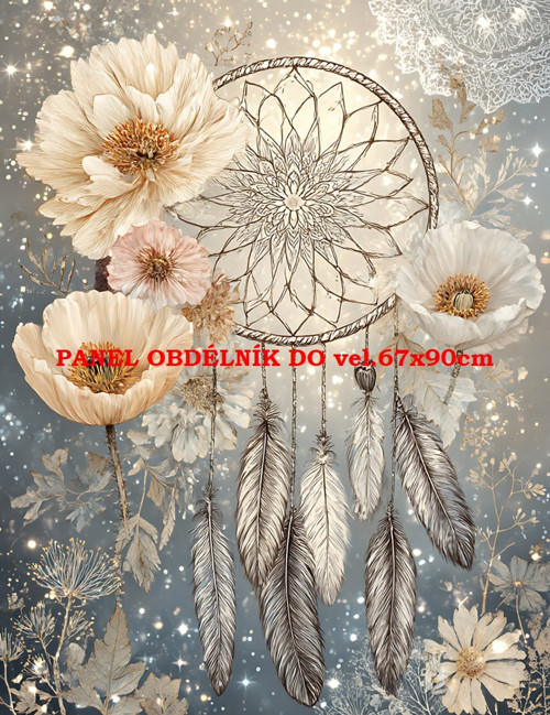 Bavlněný panel 7x10 cm