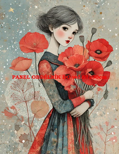 Bavlněný panel 7x10 cm