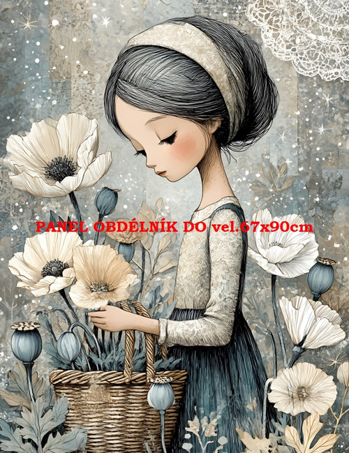 Bavlněný panel 7x10 cm