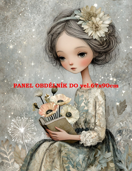 Bavlněný panel 7x10 cm