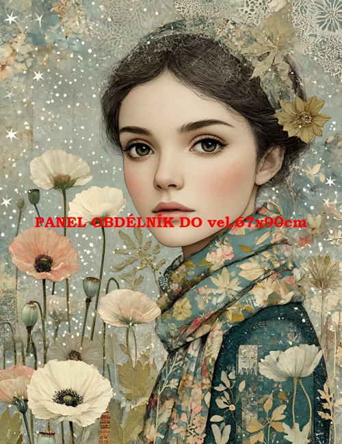 Bavlněný panel 7x10 cm