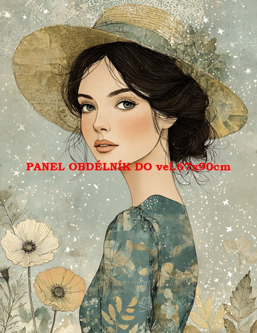 Bavlněný panel 7x10 cm