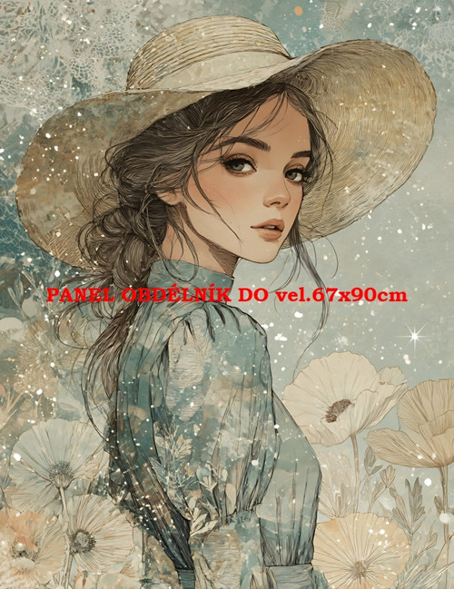 Bavlněný panel 7x10 cm