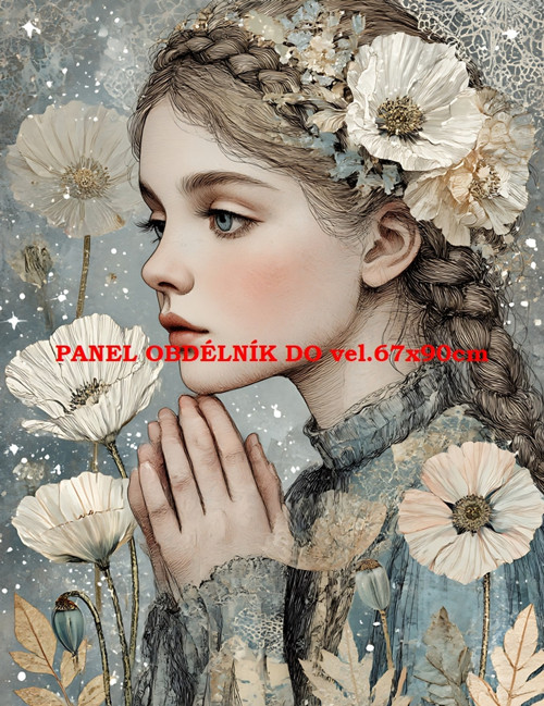 Bavlněný panel 7x10 cm