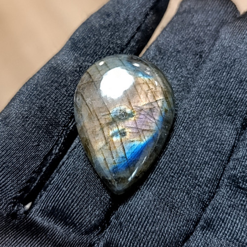 Labradorit, ID 5757, 33x23 mm - výprodej