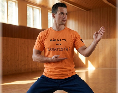 Tričko karate - sportovec, sport, hobby