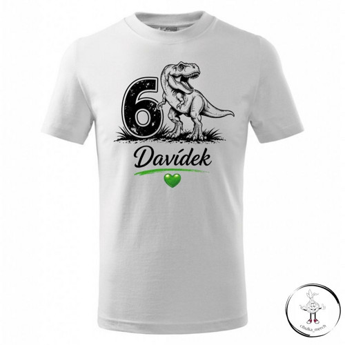 Narozeninové tričko dinofanouška