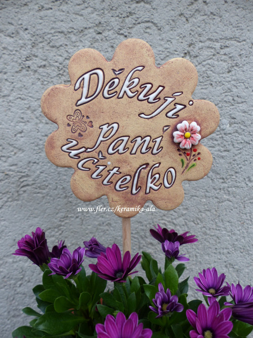 Zápich pro paní učitelku + tyčka / SKLADEM
