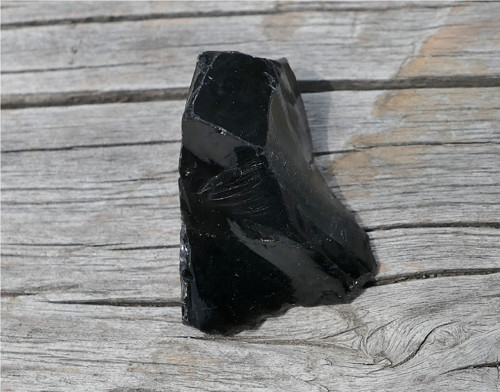 Surový obsidián stříbrný V4116