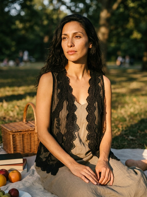Vestička boho v krajce — foto 1