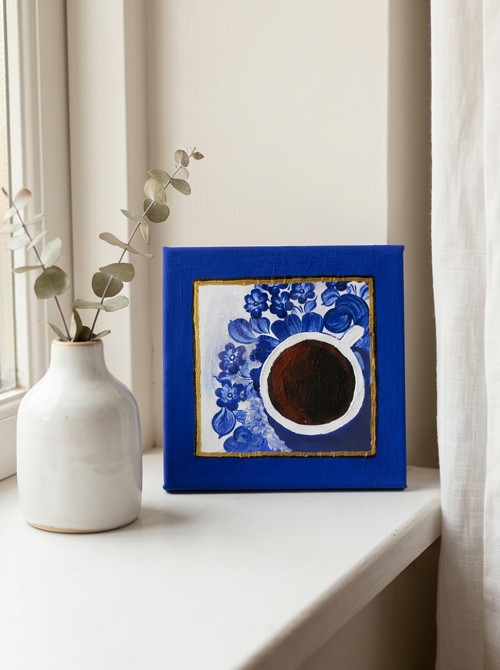 Malba 'Morning Ritual' | akryl | 15×15 cm