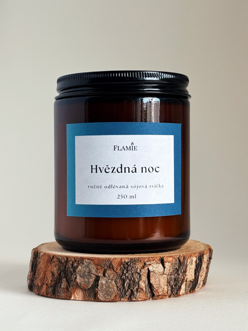 Sójová svíčka Hvězdná noc 250 ml