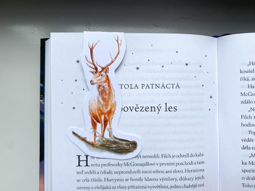 Jelen - magnetická záložka