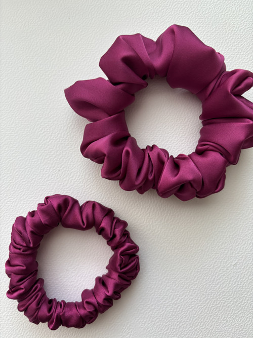 Berry Silk Scrunchie