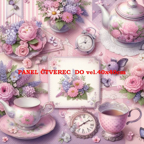 Bavlněný panel 10x10 cm