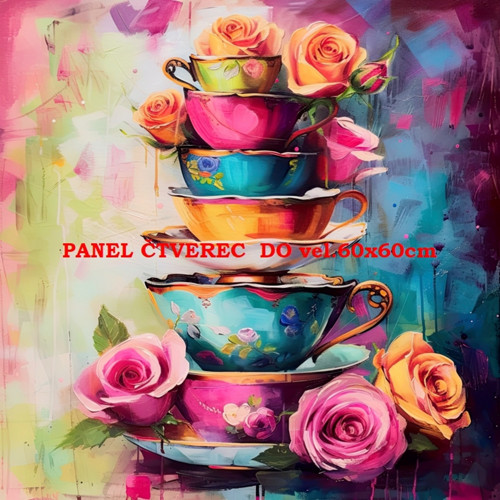 Bavlněný panel 10x10 cm