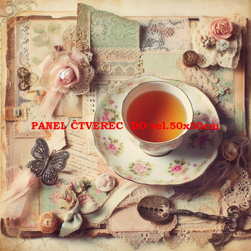 Bavlněný panel 10x10 cm