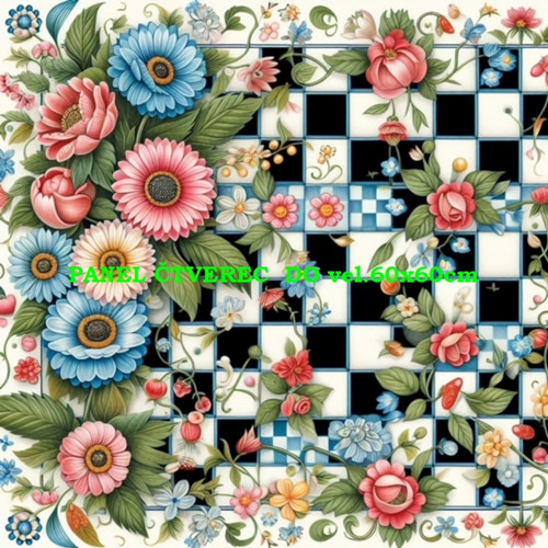 Bavlněný panel 10x10 cm
