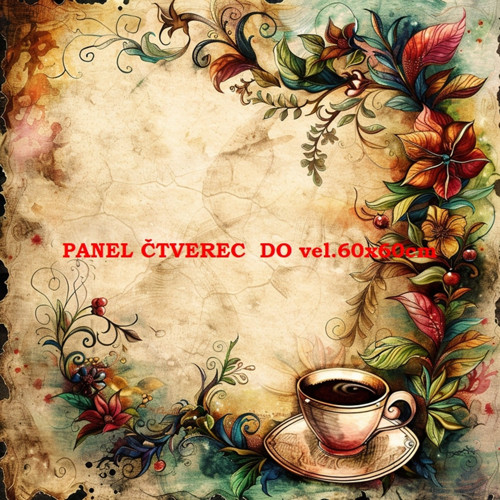 Bavlněný panel 10x10 cm