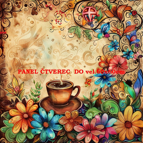 Bavlněný panel 10x10 cm