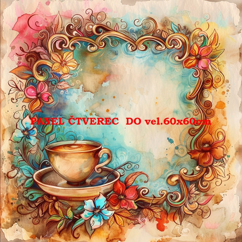 Bavlněný panel 10x10 cm