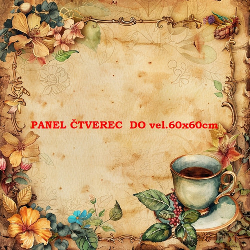 Bavlněný panel 10x10 cm