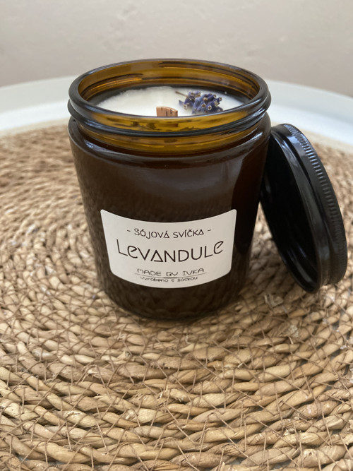Sójová svíčka Levandule - velká