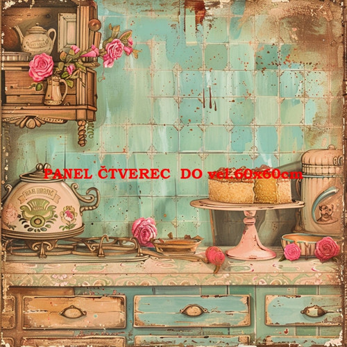 Bavlněný panel 10x10 cm — foto 1