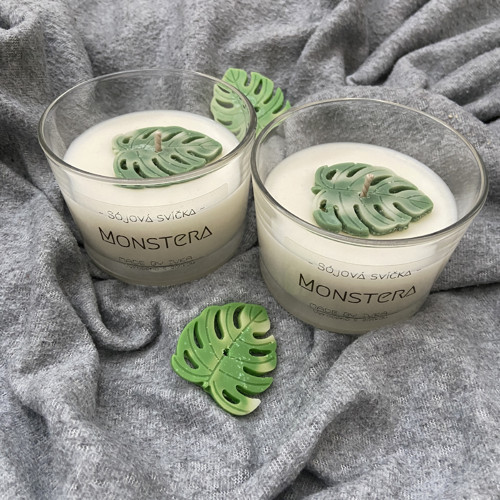 Sójová svíčka Monstera