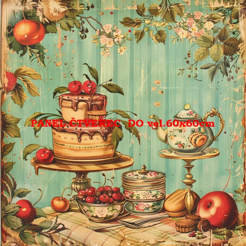 Bavlněný panel 10x10 cm