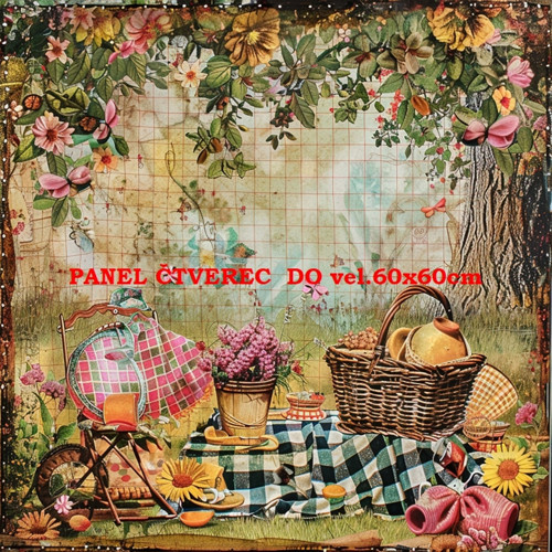 Bavlněný panel 10x10 cm — foto 1