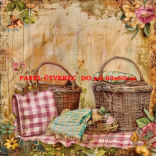 Bavlněný panel 10x10 cm